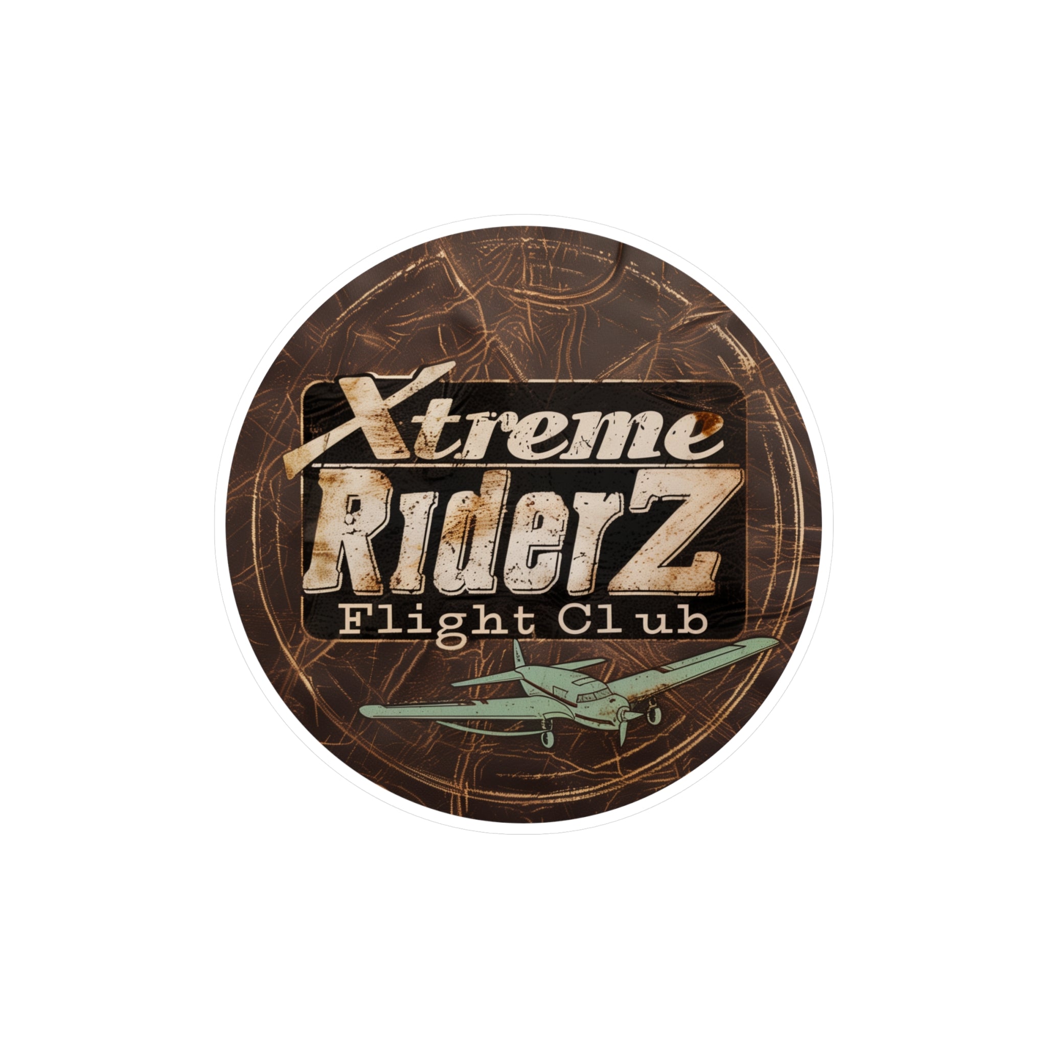 Flight Club Retro Vintage - Xtreme Riderz- Vinyl Decal Round